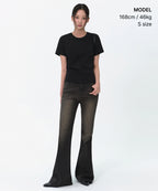 MUSINSA STANDARD WOMAN MUSINSA STANDARD WOMAN T-Shirt Black