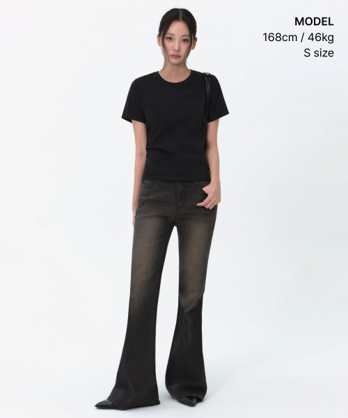 MUSINSA STANDARD WOMAN MUSINSA STANDARD WOMAN T-Shirt Black