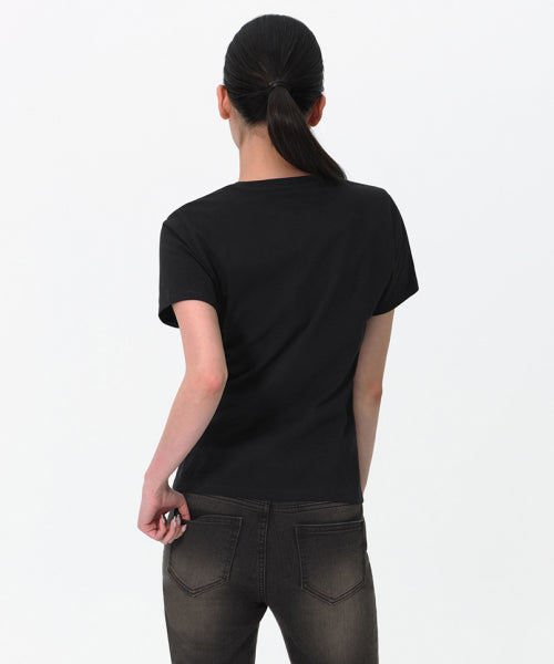 MUSINSA STANDARD WOMAN MUSINSA STANDARD WOMAN T-Shirt Black