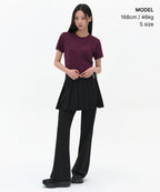 MUSINSA STANDARD WOMAN MUSINSA STANDARD WOMAN T-Shirt Burgundy