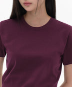 MUSINSA STANDARD WOMAN MUSINSA STANDARD WOMAN T-Shirt Burgundy