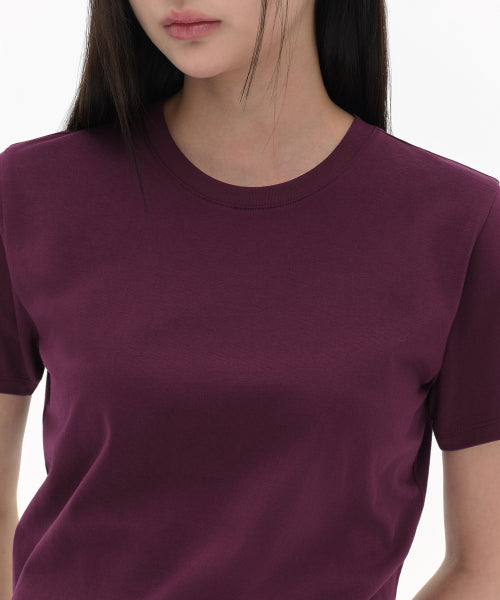MUSINSA STANDARD WOMAN MUSINSA STANDARD WOMAN T-Shirt Burgundy