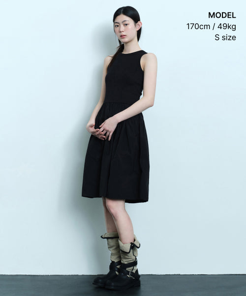MUSINSA STANDARD WOMAN MUSINSA STANDARD WOMAN Women's Tank Top Combination Dress [Black]