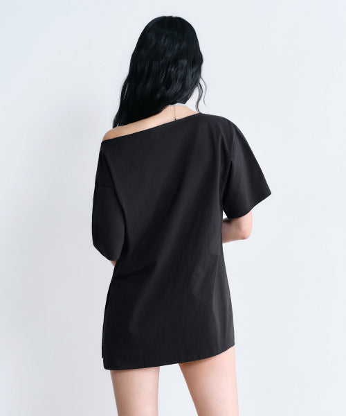 MUSINSA STANDARD WOMAN MUSINSA STANDARD WOMAN T-Shirt Relaxed Off-Shoulder