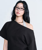 MUSINSA STANDARD WOMAN MUSINSA STANDARD WOMAN T-Shirt Relaxed Off-Shoulder