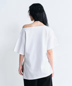 MUSINSA STANDARD WOMAN MUSINSA STANDARD WOMAN T-Shirt Relaxed Off-Shoulder (White)