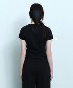 MUSINSA STANDARD WOMAN MUSINSA STANDARD WOMAN T-Shirt Slim Crew Neck Black