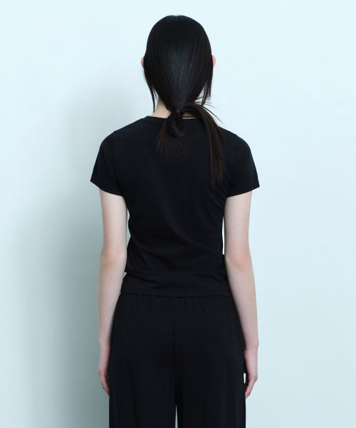 MUSINSA STANDARD WOMAN MUSINSA STANDARD WOMAN T-Shirt Slim Crew Neck Black