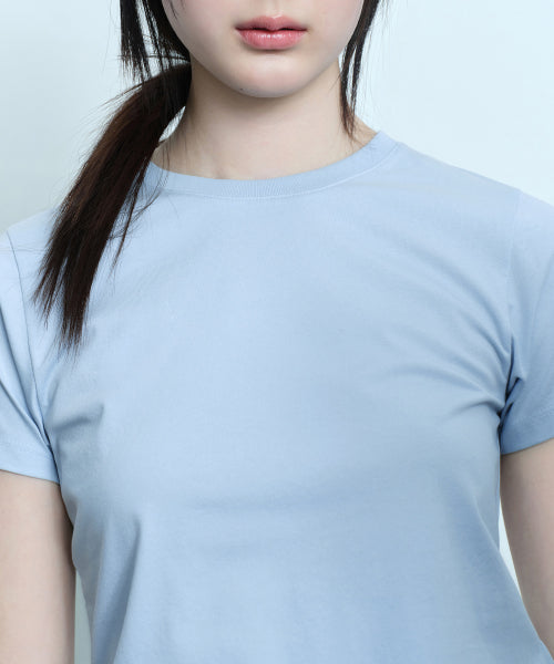 MUSINSA STANDARD WOMAN MUSINSA STANDARD WOMAN T-Shirt Slim Crew Neck Cloudy Blue