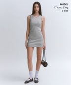 MUSINSA STANDARD WOMAN MUSINSA STANDARD WOMAN Women's Striped Tank Dress [Ivory]