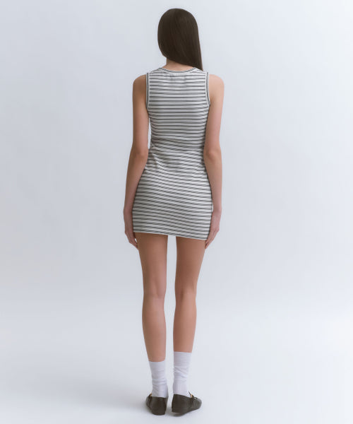 MUSINSA STANDARD WOMAN MUSINSA STANDARD WOMAN Women's Striped Tank Dress [Ivory]