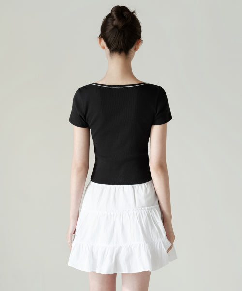 MUSINSA STANDARD WOMAN MUSINSA STANDARD WOMAN Cardigan Short Sleeve Black