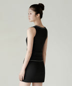 MUSINSA STANDARD WOMAN MUSINSA STANDARD WOMAN Women's Lace Trim Tank Top (Black)