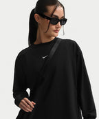 NIKE NIKE T-Shirt Oversized Long Sleeve - Black:White