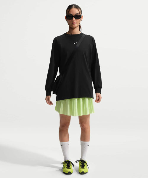 NIKE NIKE T-Shirt Oversized Long Sleeve - Black:White