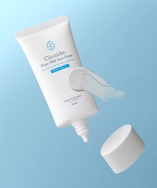 theharnay Cicaide Sunscreen SPF50+ PA++++ 50ml (includes 2 Cicaide cream sachets)