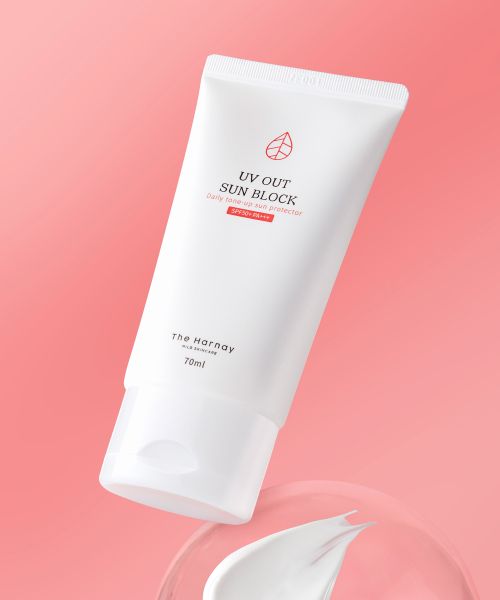 theharnay [Large Size] UV OUT Mixed Sunscreen SPF50+ PA+++ 70ml (Comes with 2 Cicamide Cream Sachets