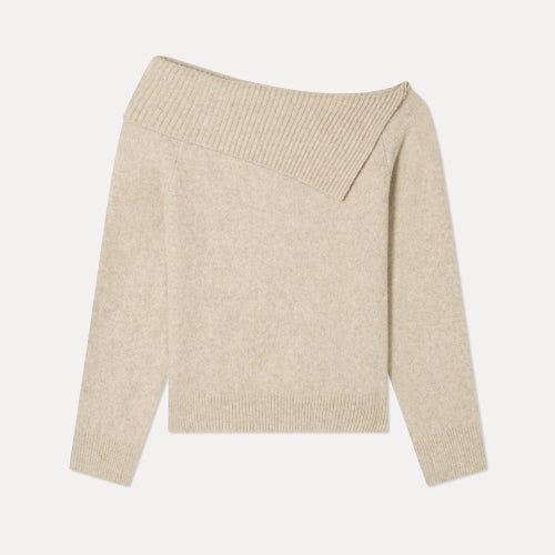 MIXXO MIXXO Knitwear Wide Neck Off-Shoulder Pullover S