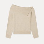 MIXXO MIXXO Knitwear Wide Neck Off-Shoulder Pullover S