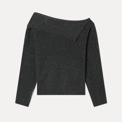 MIXXO MIXXO Knitwear Wide Neck Off-Shoulder Pullover S