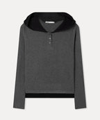MIXXO MIXXO Hoodie Color Combination Button-Up