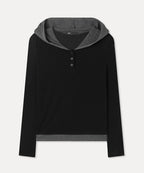 MIXXO MIXXO Hoodie Color Combination Button-Up