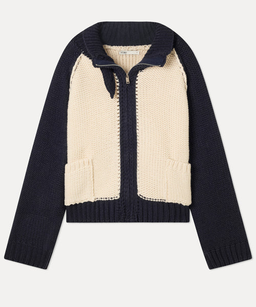 MIXXO MIXXO Knitwear Basic Cowichan Zip-up S