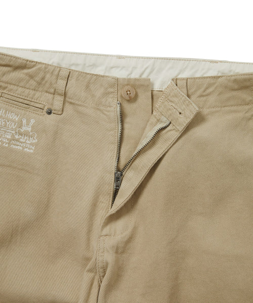 THISISNEVERTHAT THISISNEVERTHAT TNT Daniel Johnston Faded Twill Pant Khaki