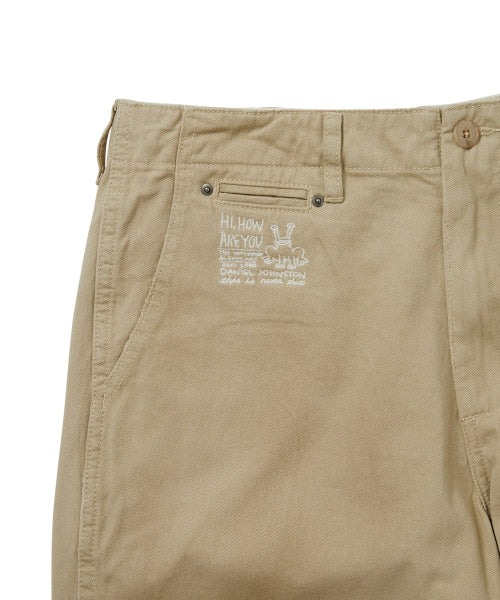 THISISNEVERTHAT THISISNEVERTHAT TNT Daniel Johnston Faded Twill Pant Khaki