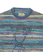 THISISNEVERTHAT THISISNEVERTHAT TNT Daniel Johnston Frog Knit Sweater Blue