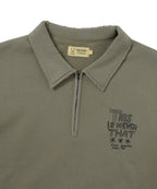 THISISNEVERTHAT THISISNEVERTHAT TNT Daniel Johnston Half Zip Sweatshirt Mud