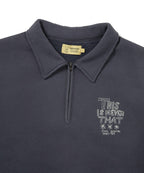 THISISNEVERTHAT THISISNEVERTHAT TNT Daniel Johnston H.Y.L.A. Half Zip Sweatshirt Faded Navy