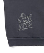 THISISNEVERTHAT THISISNEVERTHAT TNT Daniel Johnston H.Y.L.A. Half Zip Sweatshirt Faded Navy