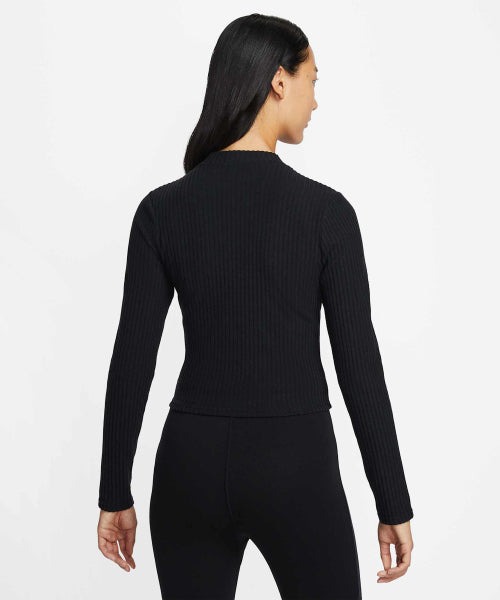 NIKE NIKE Knitwear Slim Wide Ribbed Cardigan W - Black