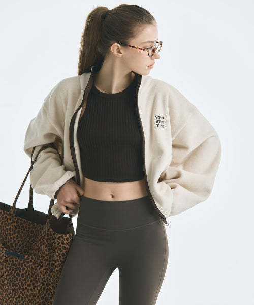 MIXXO MIXXO Hoodie Color Combination Fleece Zip-Up