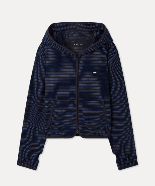 MIXXO MIXXO Hoodie Striped Fleece Zip-Up