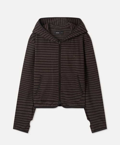 MIXXO MIXXO Hoodie Striped Fleece Zip-Up