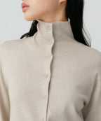 MUSINSA STANDARD WOMAN MUSINSA STANDARD WOMAN Cardigan High Neck [Light Beige]