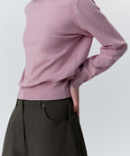 MUSINSA STANDARD WOMAN MUSINSA STANDARD WOMAN Women's Essential Round Neck Knit Smoke Pink