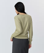 MUSINSA STANDARD WOMAN MUSINSA STANDARD WOMAN Women's Essential V-neck Knit [Pale Green]