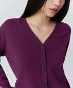 MUSINSA STANDARD WOMAN MUSINSA STANDARD WOMAN Cardigan Relaxed [Plum]