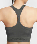 NIKE NIKE Pro Seamless Dry Fit Cropped Tank Top - Dark Smoke Gray