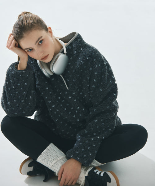 MIXXO MIXXO Fleece Hoodie Half-Zip-Up (C, S)