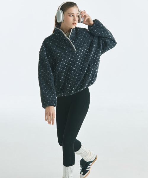 MIXXO MIXXO Fleece Hoodie Half-Zip-Up (C, S)