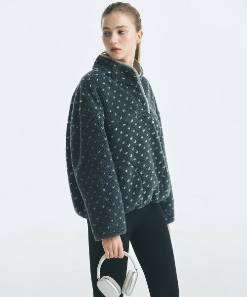 MIXXO MIXXO Fleece Hoodie Half-Zip-Up (C, S)