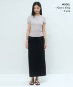 MUSINSA STANDARD WOMAN MUSINSA STANDARD WOMAN Women’s Straight Maxi Skirt Black