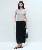 MUSINSA STANDARD WOMAN MUSINSA STANDARD WOMAN Women’s Straight Maxi Skirt Black