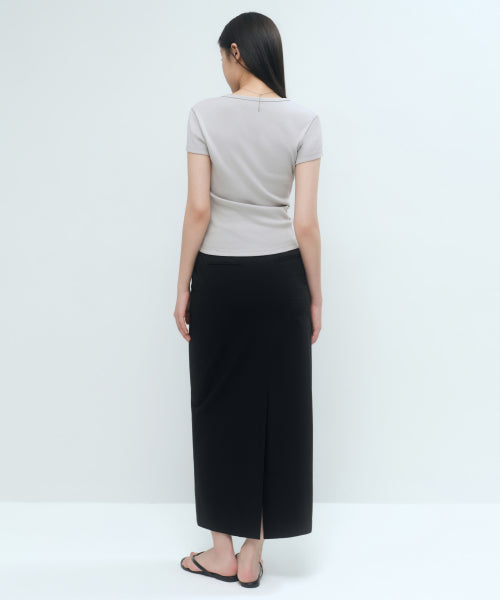 MUSINSA STANDARD WOMAN MUSINSA STANDARD WOMAN Women’s Straight Maxi Skirt Black