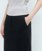 MUSINSA STANDARD WOMAN MUSINSA STANDARD WOMAN Women’s Straight Maxi Skirt Black