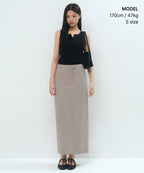MUSINSA STANDARD WOMAN MUSINSA STANDARD WOMAN Women’s Straight Maxi Skirt Light Beige